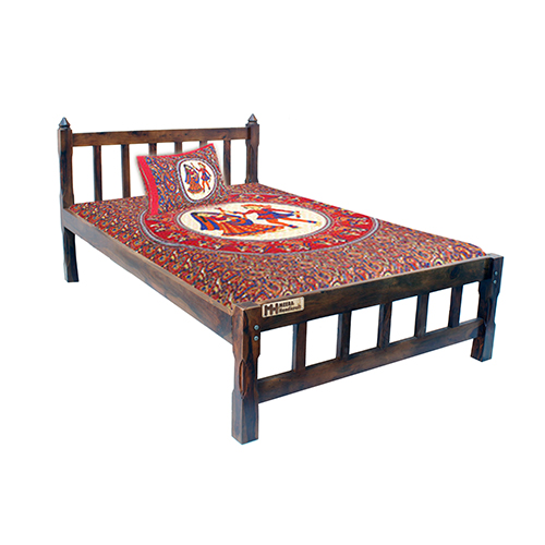 Sheesham Solid Wood Single Bed-medium Natural Brown - Image 3