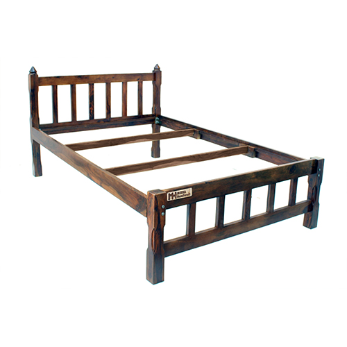 Sheesham Solid Wood Single Bed-medium Natural Brown - Image 4