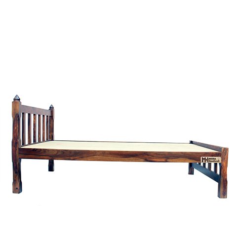 Sheesham Solid Wood Single Bed-medium Natural Brown - Image 7
