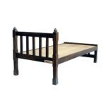 Sheesham Solid Wood Single Bed- Small Walnut - Image 2
