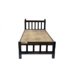 Sheesham Solid Wood Single Bed- Small Walnut - Image 5