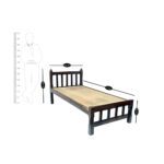 Sheesham Solid Wood Single Bed- Small Walnut - Image 8
