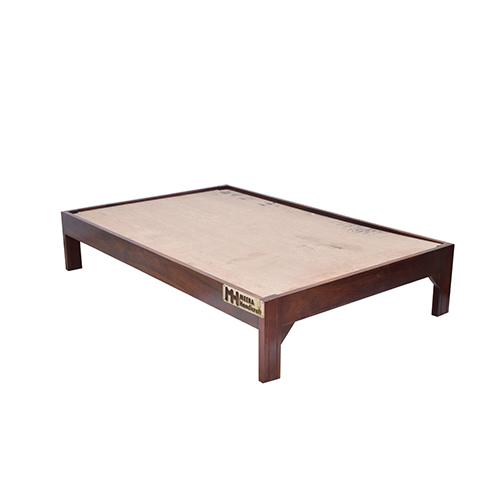 Sheesham Solid Wood Cot Natural Brown - Image 3