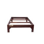 Sheesham Solid Wood Cot Natural Brown - Image 8