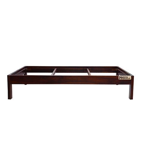 Sheesham Solid Wood Cot Natural Brown - Image 9