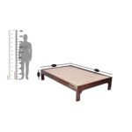 Sheesham Solid Wood Cot Natural Brown - Image 10