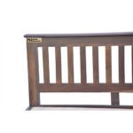 Wooden strip sheesham solid wood bed- king size walnut - Image 10