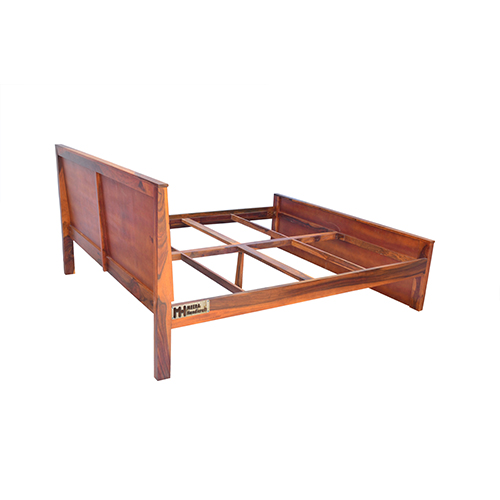 Wooden wave sheesham solid wood bed - king size mapple - Image 7