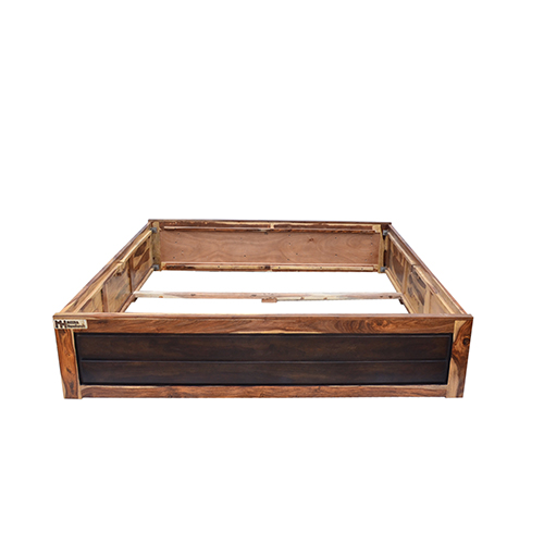 Sheesham solid wood diwan bed with storage natural brown - Image 8
