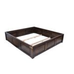 Sheesham solid wood diwan bed with storage walnut - Image 7