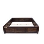 Sheesham solid wood diwan bed with storage walnut - Image 8
