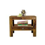 Sheesham solid wood one drawer bed side provincial teak