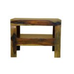 Sheesham solid wood one drawer bed side provincial teak - Image 2