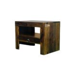 Sheesham solid wood one drawer bed side provincial teak - Image 4