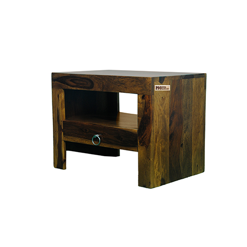 Sheesham solid wood one drawer bed side provincial teak - Image 4
