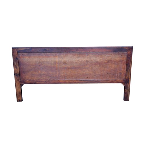 Meera sheesham solid wood bed without storage-king size natural brown - Image 5