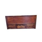 Meera sheesham solid wood bed with storage - king size natural brown - Image 4