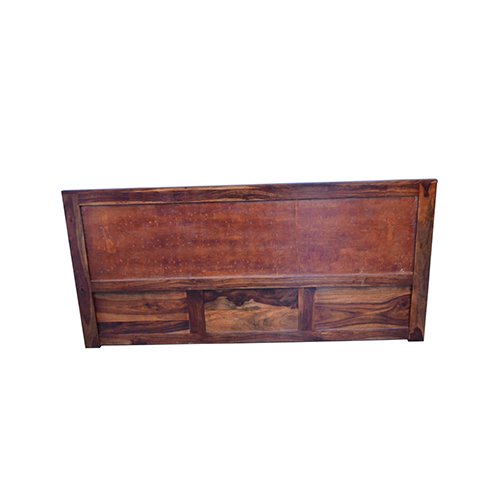 Meera sheesham solid wood bed with storage - king size natural brown - Image 4