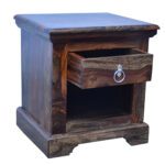 Sheesham solid wood one drawer bed side provincial teak - Image 3