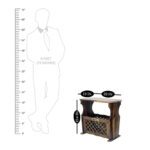 Sheesham Solid Wood Magazine Holder With Carving Provincial Teak - Image 3