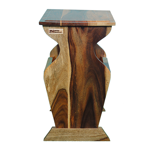 Sheesham Solid Wood Small Magazine Holder Natural Sheesham - Image 4