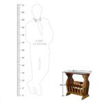 Sheesham Solid Wood Small Magazine Holder Natural Sheesham - Image 5