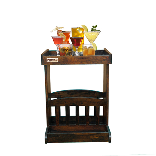 Sheesham Solid Wood Service Trolly - Image 1