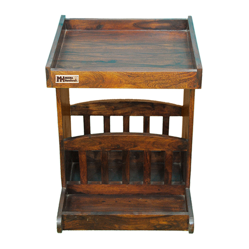 Sheesham Solid Wood Service Trolly - Image 6