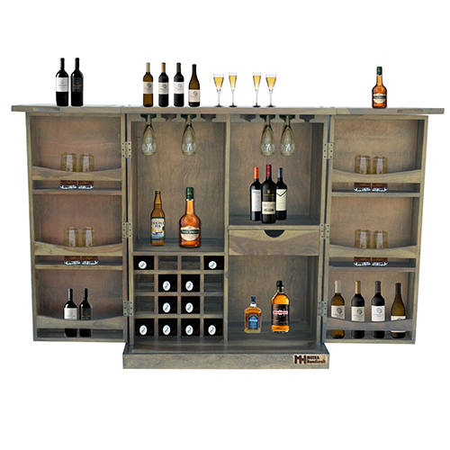 wood bar cabinet