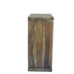 Diamond sheesham solid wood bar cabinet warm chestnut - Image 5