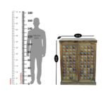 Diamond sheesham solid wood bar cabinet warm chestnut - Image 7