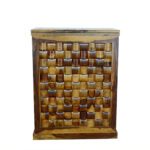 Wooden wave sheesham solid wood bar cabinet provincial teak - Image 7