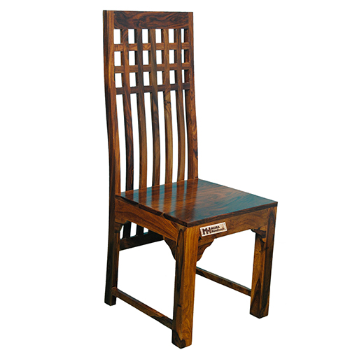 Sheesham Solid Wood Chair Natural Brown - Image 1