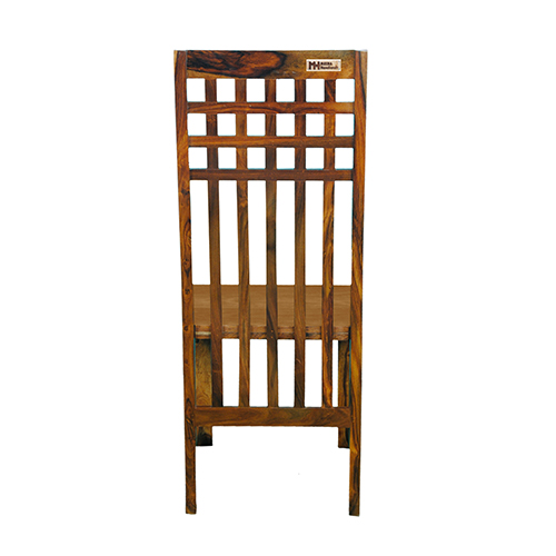 Sheesham Solid Wood Chair Natural Brown - Image 4