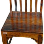 Sheesham Solid Wood Chair Natural Brown - Image 5