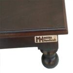 Sheesham Solid Wood Pooja Chowki Natural Brown - Image 5