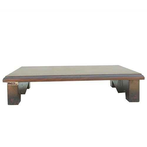 Sheesham Solid Wood Pooja Chowki Small Natural Brown - Image 1