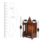 Sheesham Solid Wood Temple Natural Brown - Image 5