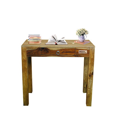 Sheesham Solid Wood Study Table 1 Drawer Provincial Teak - Image 1