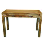 Sheesham Solid Wood Study Table 2 Drawer Provincial Teak - Image 2