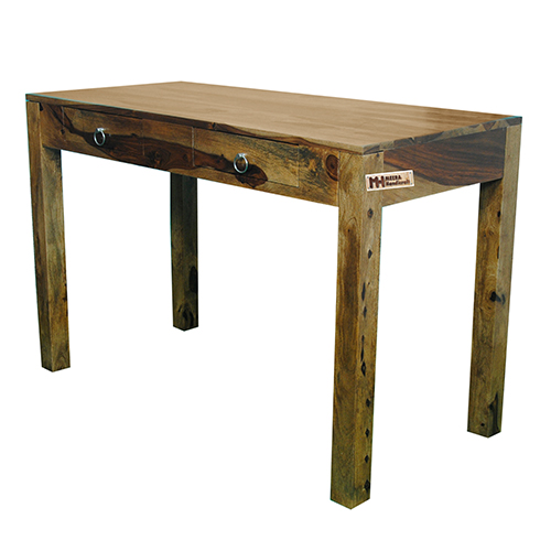 Sheesham Solid Wood Study Table 2 Drawer Provincial Teak - Image 10