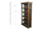 Iron grill sheesham solid wood book shelf 6-3 provincial teak - Image 5