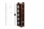 Iron grill sheesham solid wood book shelf 6-2 provincial teak - Image 4