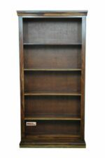 Iron grill sheesham solid wood book shelf 6-3 provincial teak