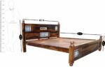 Meera Handicraft Solid Sheesham Wood Queen Size Bed - Image 6