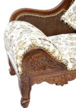 Hand Made Teak Wood Sofa Couch/diwan Three Seater for Living Room Furniture Solid Wood Diwan  (Finish Color -Brown, Pre-assembled) - Image 3