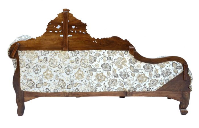 Hand Made Teak Wood Sofa Couch/diwan Three Seater for Living Room Furniture Solid Wood Diwan  (Finish Color -Brown, Pre-assembled) - Image 5