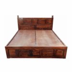 Sheesham Wood Solid Wood King Box Bed - Image 2