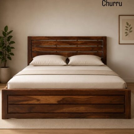 SHEESHAMWOOD KING SIZE WITH MANUAL STORAGE