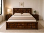 MEERA HANDICRAFT SHEESHAM SOILD WOOD NIWAR-BARFI DESIGN COT WITHOUT STORAGE